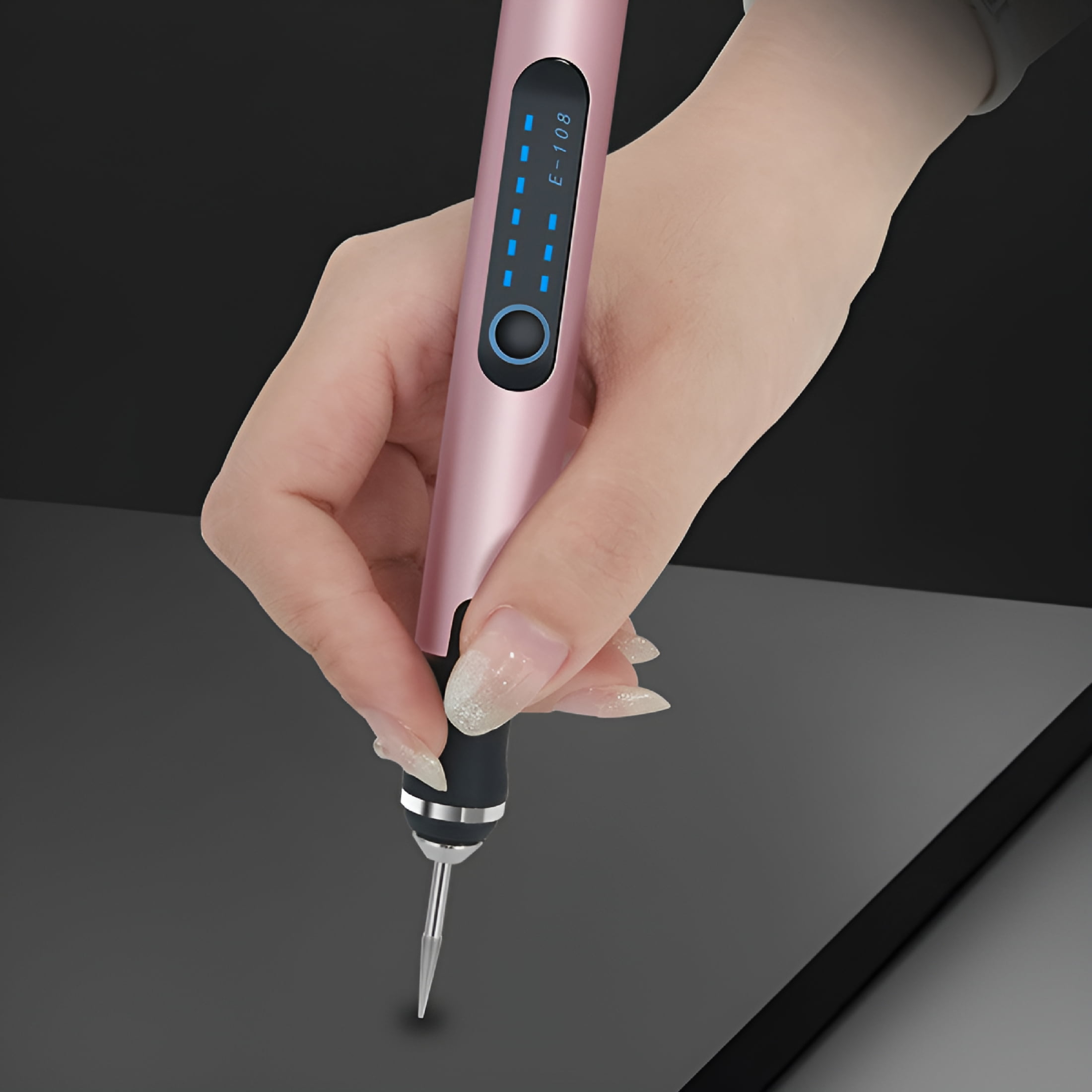 EXLEAF 2026 New Electric Engraving Pen Kit with 30 Bits,Usb Rechargable Cordless Engraving Tools,Portable Diy Engraving Pen for Metal,Wood,Stone,Jewelry,Glass and Plastic Engraving Tool