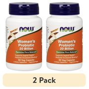 (2 pack) NOW Supplements, Women's Probiotic, 20 Billion, Specially Formulated using Three Clinically Tested Probiotic Strains, 50 Veg Capsules