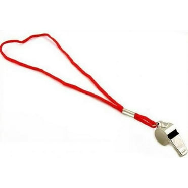 SE Metal Whistles Set with Assorted Color Lanyards (12 PC.) - WH12