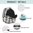 thumbnail image 4 of Rustic Vintage Floral Students Backpack Wear-Resistant Outdoor Backpack with Colorful Tropical Flower and Leaves Design, Perfect for School, Camping, and Weekend Getaways, 4 of 5