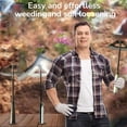 thumbnail image 4 of Azada de jardín para pala de huerto, diseño hueco endurecido totalmente de acero que garantiza durabilidad y facilidad de uso, herramienta doméstica portátil para aflojar el suelo y desmalezar sin, 4 of 5