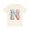 Natural, variant on Letter N Unisex Graphic Tee Vintage Inspired Artwork Short Sleeve Cotton