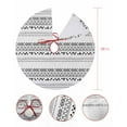 thumbnail image 4 of Boho Geometric Christmas Tree Skirt 36 Inches Large Christmas Skirt Tree, Black White Modern Abstract Art Aesthetics Tree Skirt Christmas Decorations for Fireplace Party Holidays Indoor Outdoor, 4 of 7