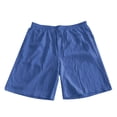 thumbnail image 4 of Cotton Linen Bermuda Shorts for Men Lightweight Breathable Elastic Waist Wide Straight Leg Beach Shorts with Pockets, 4 of 6