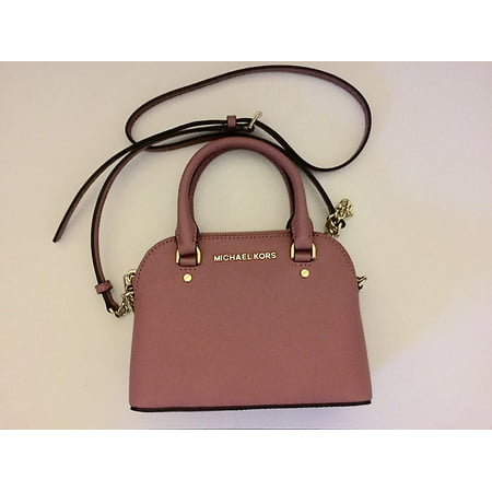 Michael Kors - Michael Kors Cindy Mini Crossbody Tulip Pink Leather Bag Handbag Purse - www.lvspeedy30.com
