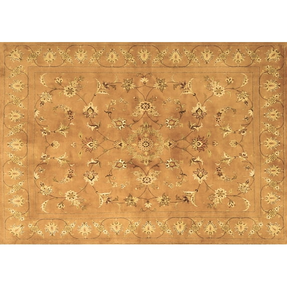 Ahgly Company Indoor Rectangle Persian Brown Traditional Area Rugs, 4' x 6'