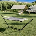 thumbnail image 6 of Aoile 12FT 2-Person Hammock with Stand, 450LB Capacity Outdoor Hammock with Pillow & Storage Pocket, 6 of 7