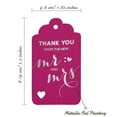 thumbnail image 5 of Inkdotpot Pack Of 50 Real Silver Foil Paper Tags ThankYou From The New Wedding Favor Hang Tags, 5 of 6