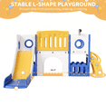 thumbnail image 6 of Pirecart 9 in 1 Toddler Slide, Kid Playset for Indoor Outdoor Playground with Storage Space, Tunnel for Boys and Girls, 6 of 8