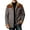 G05-Gray, variant on Men's Fleece Lined Trucker Jacket Heavyweight Warm Winter Coats Turndown Collar Sherpa Overcoat with Flap Pockets S