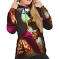 thumbnail image 4 of KLL Noble Style Duck for Womens Pullover Hoodie with Pocket Hooded Long Sleeve Shirts Sweatshirt for Women-XX-Large, 4 of 7