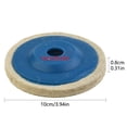 thumbnail image 4 of 3 Pcs 100mm 4 inch Wool Buffing Angle Grinder Wheel Felt Polishing Disc Pad, 4 of 10