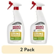 (2 pack) Nature’s Miracle Dog Urine Remover Enzymatic Formula, for Carpet, Hard Floors, Fabric and Furniture, 24 oz.