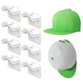 thumbnail image 1 of Ganchos adhesivos para colgar en la pared para gorras de béisbol, soporte fuerte para gorras de béisbol, percha de pared para gorras, estante de exhibición para gorras, 1 of 5