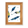 thumbnail image 1 of Feather Colorful Spot Beautiful Silence Desktop Wooden Photo Frame Display Picture Art Painting Multiple Sets, 1 of 3
