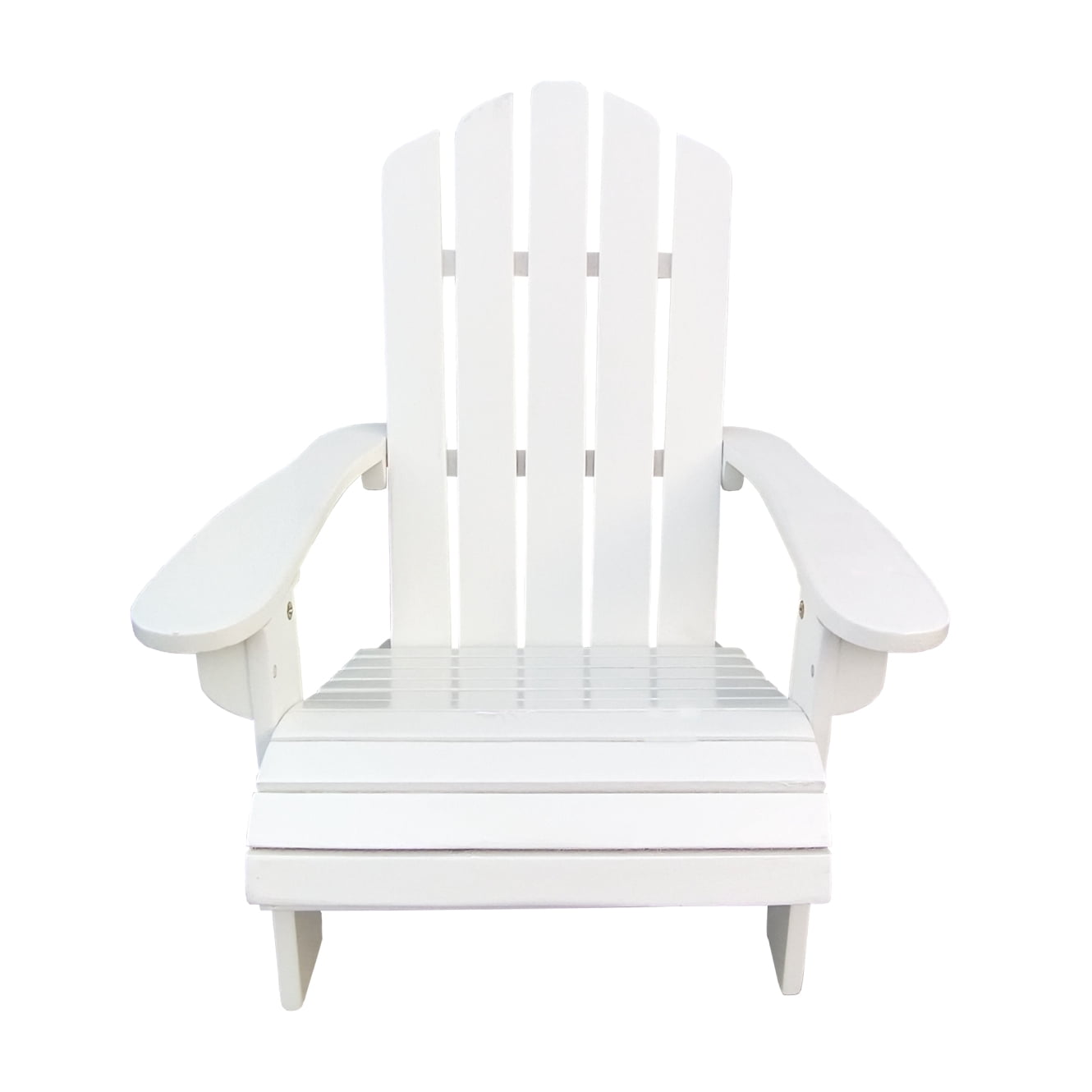 Kids Patio Chair Outdoor Furniture, Adirondack Chair with Armrests and High Slat Backrest, Wood Accent Lounge Chair for Garden Backyard Porch Outdoor, Easy to Assembly