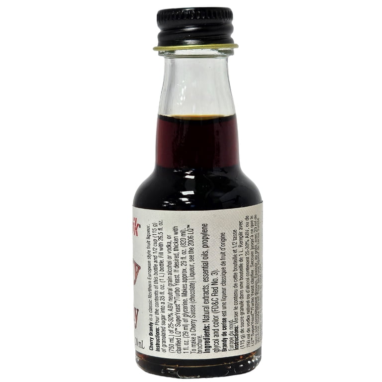Home Brew Ohio, Cherry Brandy Liquor Quik Essence, 20 mL, Red