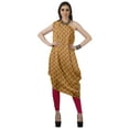 thumbnail image 1 of Moomaya Robe Kurti Sans Manches à une Épaule Imprimée pour Femmes, Vêtement de Créateur Boho pour Fête, 1 of 7
