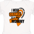 thumbnail image 4 of Inktastic I Wear Orange for My Mommy Leukemia Awareness Boys or Girls Long Sleeve Baby Bodysuit, 4 of 5