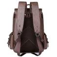 thumbnail image 3 of Bolso vintage para hombre, mochila de piel sintética para hombre, mochila de viaje de gran capacidad, bolso para ordenador, mochila doble, 3 of 5