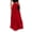 Red, variant on Joernso Elastic High Waist Pleated Skirt Women Solid Color Large Hem A-Line Long Skirt Work Leisure Skirt Streetwear