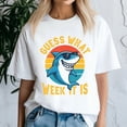thumbnail image 3 of Guess What Week It Is Shark Lover, Funny Shark Week Shirt, Shark Lover Summer, Beach Vacation TShirt, Ocean Animal, 3 of 5