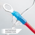 thumbnail image 4 of Wirefy 130 terminales de anillo termorretráctiles #8 - Conectores de anillo resistentes - Conectores de cable con ojales - Azul 16-14 AWG, 4 of 5