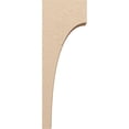 thumbnail image 3 of 6"W x 12"D x 36"H Thin Stockport Rough Cedar Woodgrain TimberThane Corbel, Primed Tan, 3 of 6