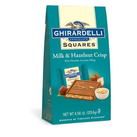 UPC 747599313547 product image for Ghirardelli Chocolate Squares Milk & Hazelnut Crisp Chocolate, 4.56 oz | upcitemdb.com