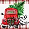 thumbnail image 2 of Allen, Kimberly 20x20 White Modern Wood Framed Museum Art Print Titled - Merry Christmas Red Truck, 2 of 4