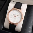 thumbnail image 1 of On Sale! Womens Watches ,Mothers Day Gift for Grilfriend Women's Watch Quartz Dial Digital Watch Frosted Leather Strap Ladies And Girls' Watch,Black Buy 2 Save 10%, 1 of 4
