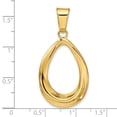 thumbnail image 2 of 14k Solid Yellow Gold Polished Pendant Necklace 41.5mm long Pendant for Women - 2.1 Grams, 2 of 2