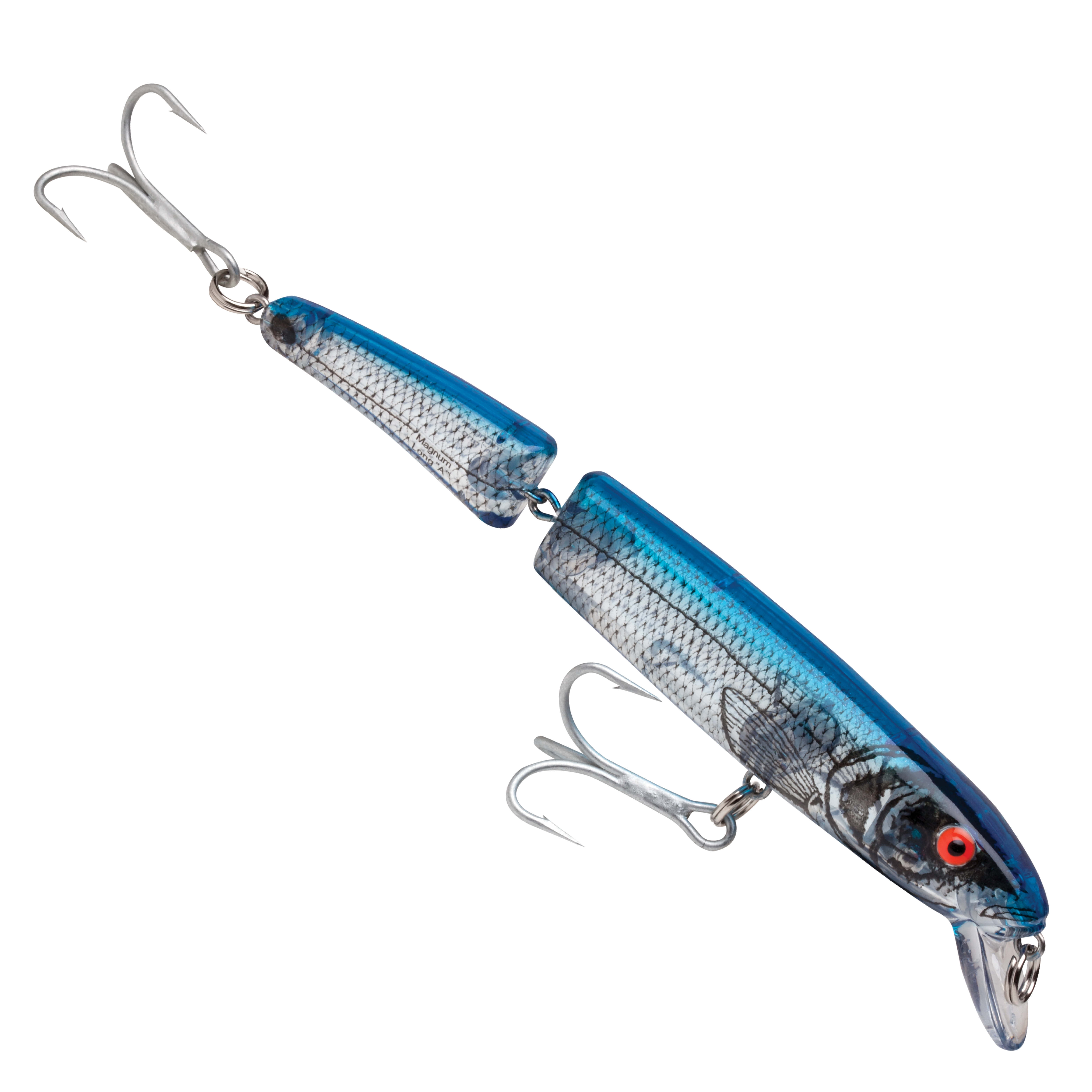 Bomber Magnum Jointed Long A Crankbait 7" Silver Flash Blue Back 1 7/8 oz.