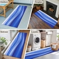thumbnail image 6 of Runner Rugs 2x6 Ft, Blue Striped Non Slip Area Rugs for Kitchen Bedroom Entryway, Modern Abstract Art Wave Moire Gradient Washable Carpet Runner Rug Floor Mats for Bedroom Home Decor, 6 of 9