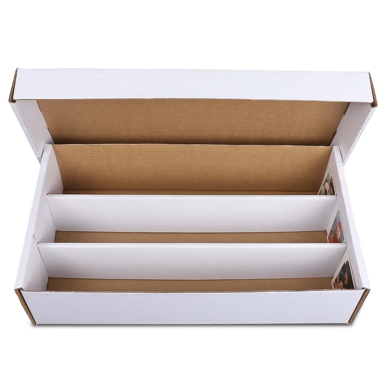 BCW Corrugated Cardboard Storage Box For Baseball Trading Card Slabs   Holds 125 Cards Cardboard Trading Card Boxes