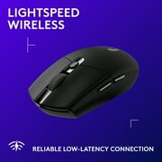 Logitech G305 LIGHTSPEED Wireless Gaming Mouse, HERO Sensor, 12,000 DPI, Lightweight, 6 Programmable Buttons, 250h Battery, On-Board Memory, Compatible with PC, Mac, Black