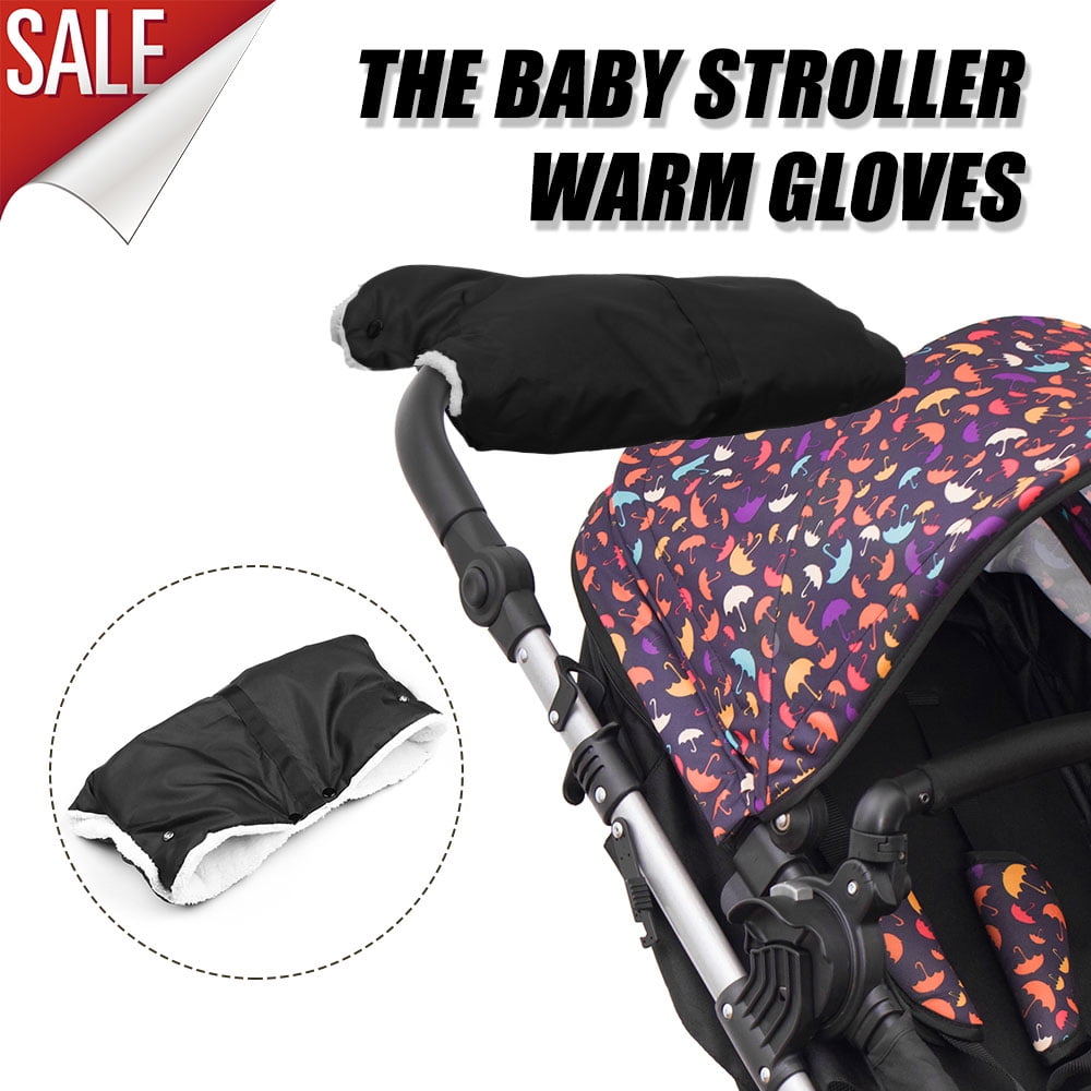 Warm Baby Stroller Muff Buggy Pushchair Pram Gloves Windproof Fingerless Mitten 