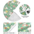 thumbnail image 2 of FMSHPON Easter Cute Rabbit Cock Easter Colorful Eggs Xmas Christmas Tree Skirt Stand Mat for Holiday Party Decoration Indoor Outdoor 48 inches, 2 of 6