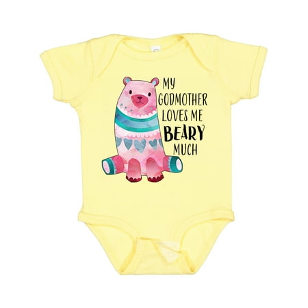 

Inktastic My Godmother Loves Me Beary Much with Cute Bear Boys or Girls Baby Bodysuit