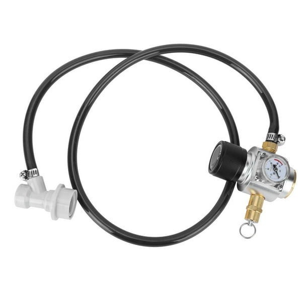 CO2 Mini Gas Regulator Level 2 Pressure Gauge with Safety Valve Fit for