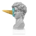 thumbnail image 1 of Estatua de David aplastante de helado, busto de cabeza de David, decoración de porche oso de fresa Electrónica, 1 of 4
