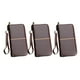 thumbnail image 1 of Cartera para tarjetas de crédito para hombre Cartera larga Cartera de cuero plegable con cremallera 8 ranuras para tarjetas de crédito, 1 of 5