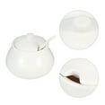 thumbnail image 3 of ACDANC White Ceramic Sugar Container for Storage Perfect for Coffee Bar Home Kitchen and Dining 8 oz, 3 of 7