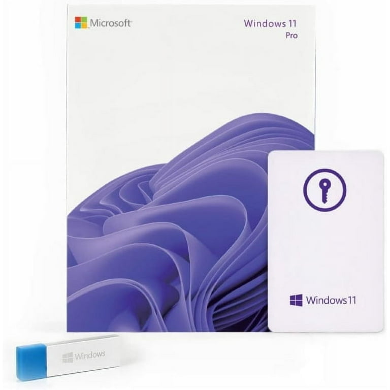 Microsoft Windows 11 Pro, USB Installation, 64-BIT, 1 User