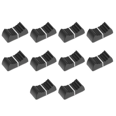 Durable Widely Application 4x1.2mm Insert Shaft Plastic Rotary Knob Flat Push Knob Straight Slide Potentiometer Flat push Knob BLACK 10PCS