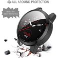 thumbnail image 4 of HAHDAXIA Compatible All Around Protective Cover Cases w/ Screen Protectors Replacement for Garmin Venu 2 , Vivoactive 4 Smartwatch (Black x 2), 4 of 6