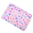thumbnail image 2 of Coral Velvet Pet Dog Cat Rest Sleeping Mat Pad Autumn Winter Warm Keeping Blanket Rug Bone Pattern, 2 of 5