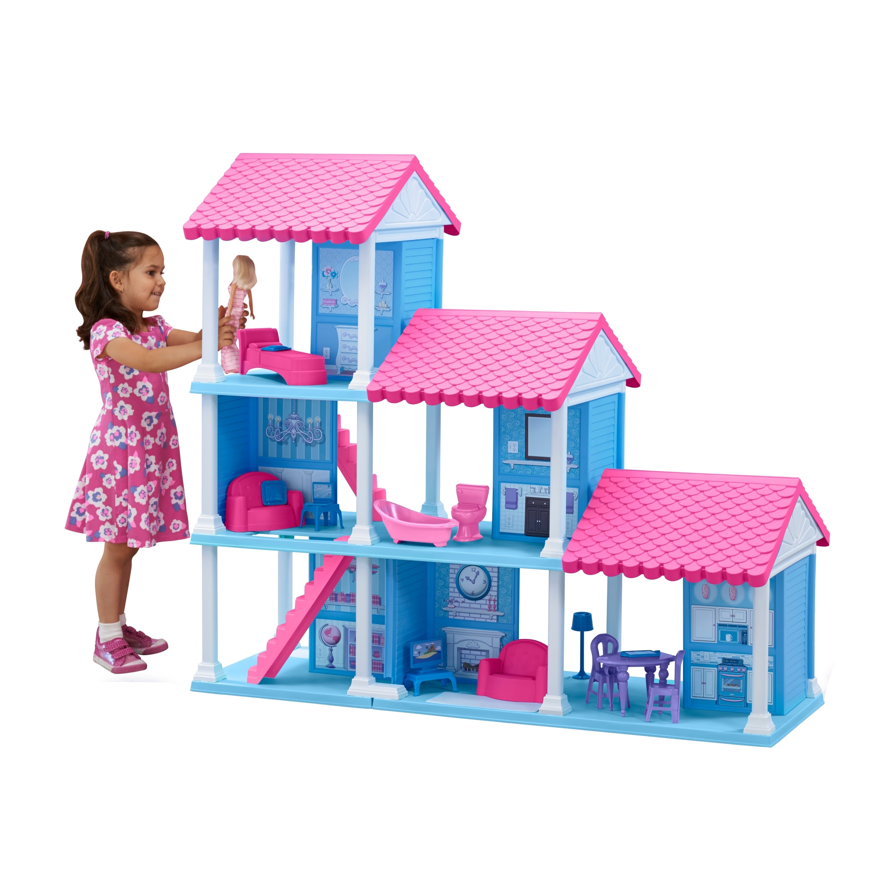 plastic barbie doll house