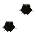 thumbnail image 2 of Pantalones cortos de verano Sonducket traje de mujer ropa Vintage S M L XL 2XL color Negro, 2 of 6