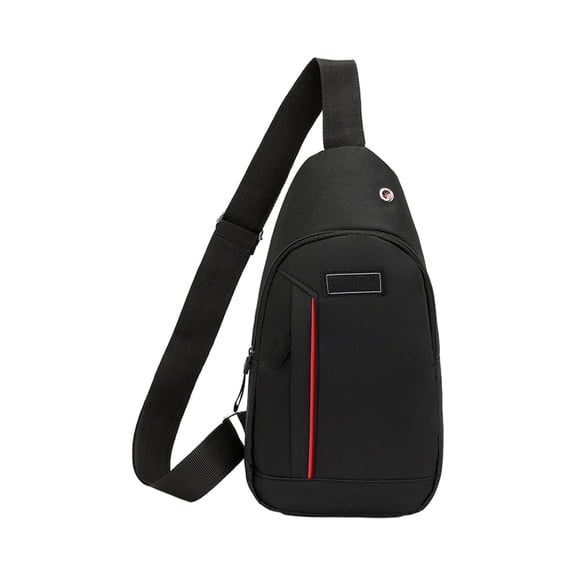 Crossbody Chest Bag - Lightweight Adjustable Sling Pack for Outdoor Travel Commuting, Holds Phone Wallet Keys with Multiple Secure Pockets, Durable Oxford Fabric Daily Messenger Purse